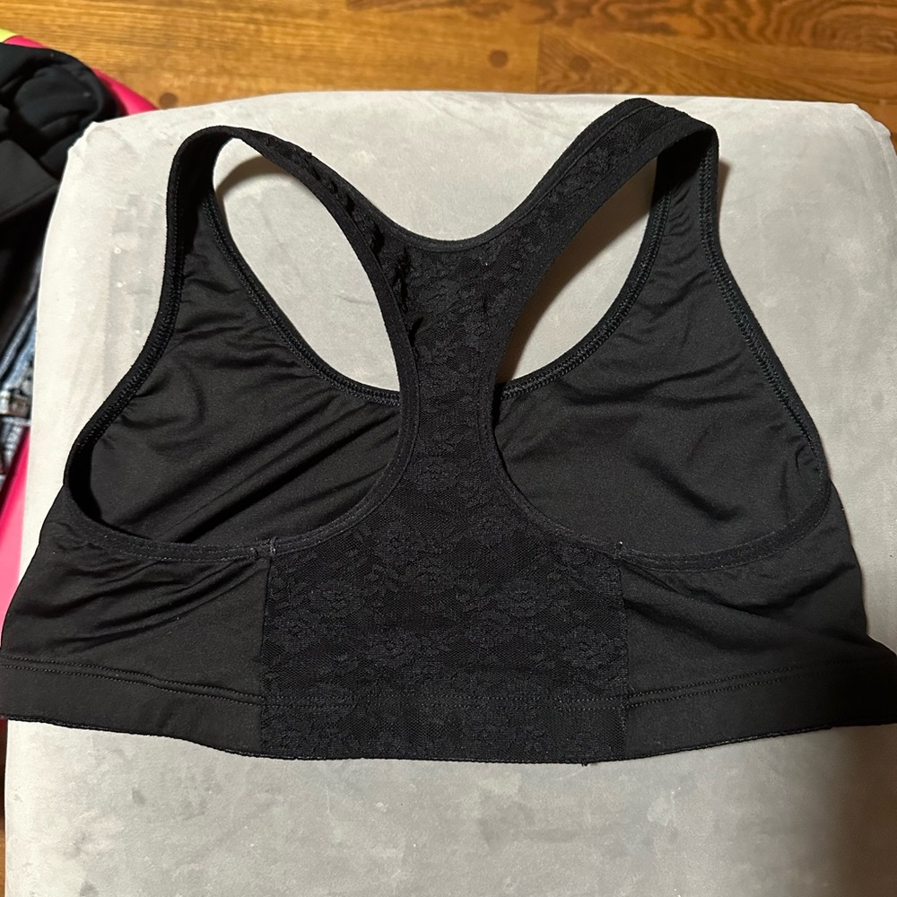 Only worn a few times! Victoria secret PINK! Lace racer back detail bra!